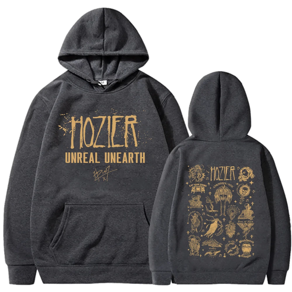 Hozier Unreal Unearth Tour Hoodie Women Man Pullover Vintage Unreal Unearth Unisex Sweatshirt Hoodie