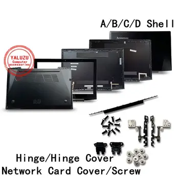 Borsette per Lenovo Y50-70/A/AM/AS/AT Y50-80 LCD Top Case/coperchio della lunetta/coperchio della base inferiore/cerniera/cerniera/coperchio della scheda di rete/vite