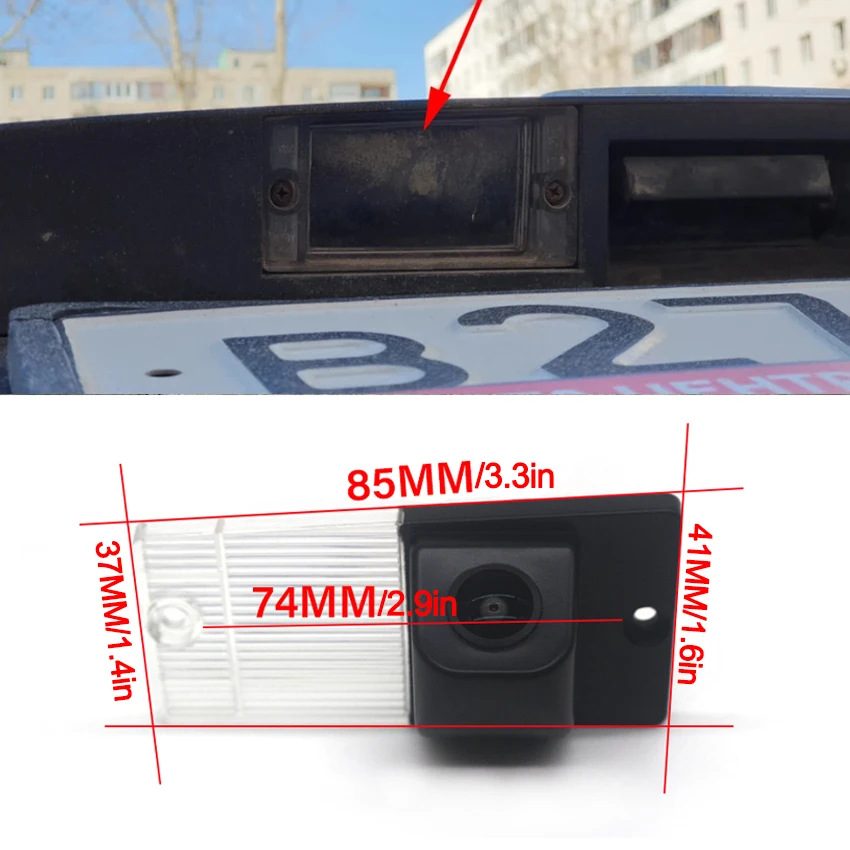 140° 1080P Vehicle Rear View Camera For Kia Sorento Sportage Cerato Sephia Spectra 2 Rio Cinco RX-V SF Waterproof Backup Camera
