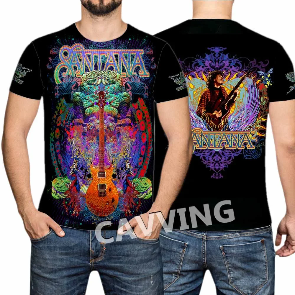 New Fashion Women/Men's 3D Print  Santana Band Casual T-shirts Hip Hop Tshirts Harajuku Styles Tops Clothing