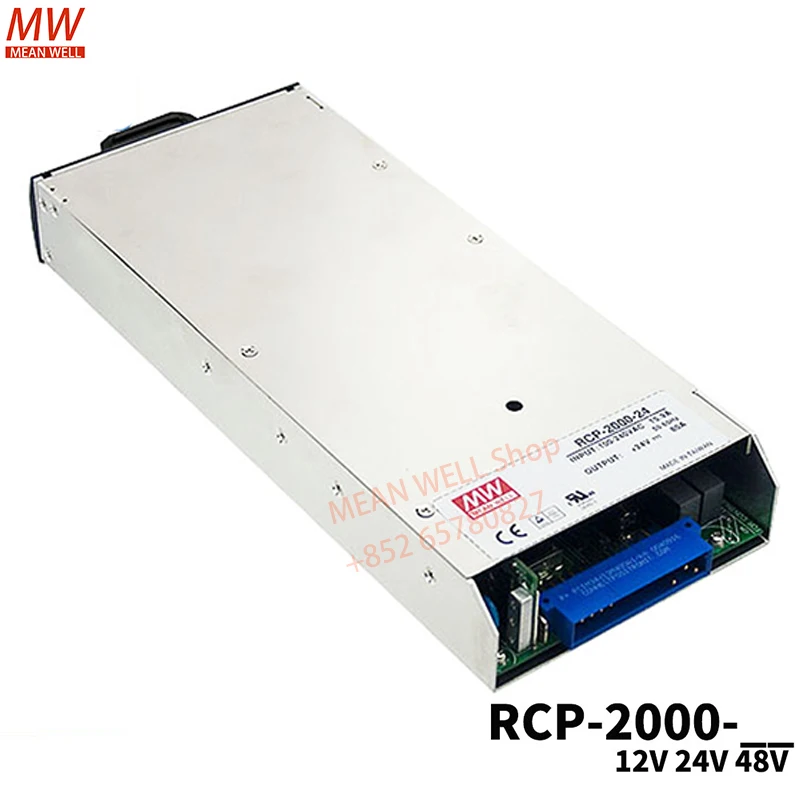 Original MEAN WELL RCP-2000-12/24/48V Switching power supply 1200W Rack-mounted front-mounted rectifier 2000W