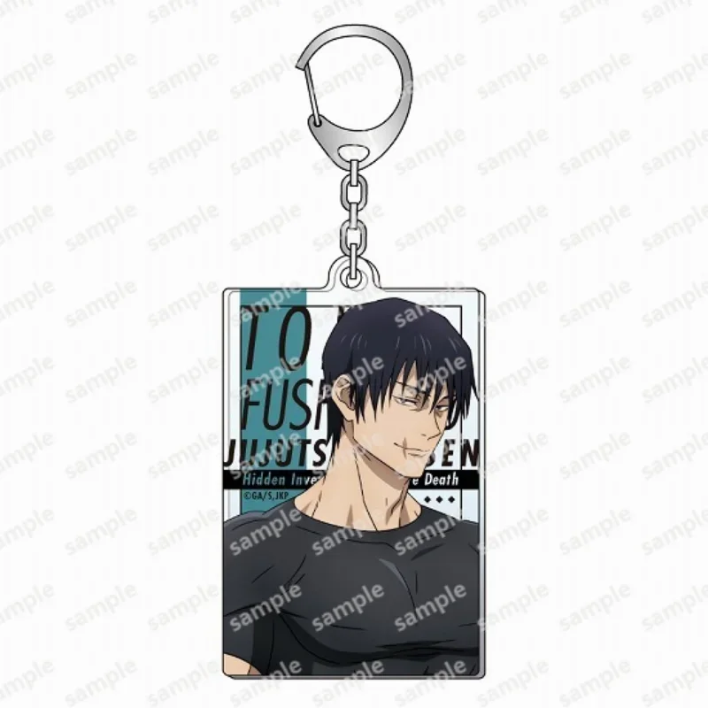 LLavero de Anime Jujutsu Kaisen Gojo Satoru, correa para el cuello, tarjetas de identificación, tarjeta de autobús, llavero, funda, soporte colgante, 6CM, nuevo