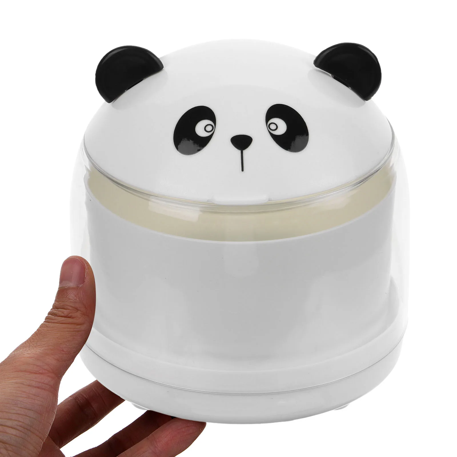 

Mini Waste Basket Beige Small Trash Can Bedroom Panda Garbage Can Office Kitchen Bathroom Car Hotel Plastic Wastebasket