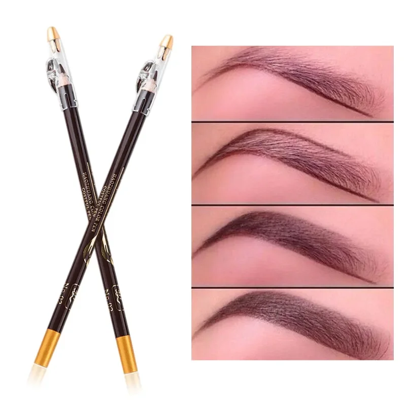 Natural Long Lasting Lápis Sobrancelha, Microblading Caneta De Madeira, Sombras Disponíveis Cosméticos, Tint, 1Pc