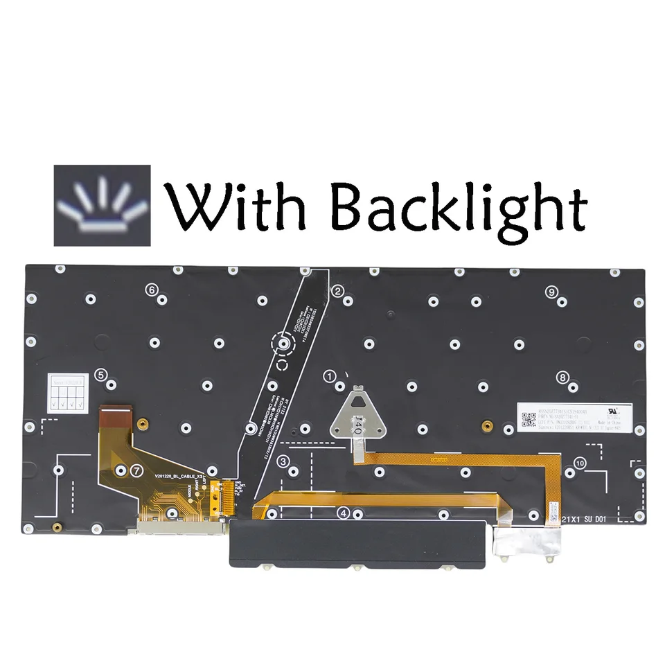 Backlit Keyboard for Lenovo Thinkpad X1 carbon Gen 9 20XW 20XX