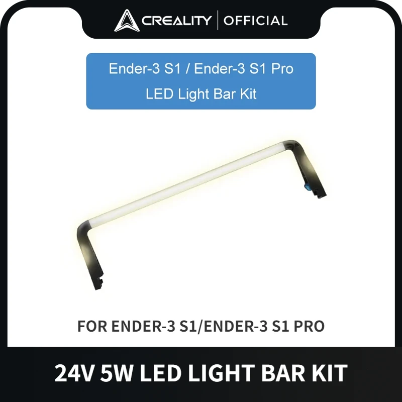 CREALITY Official 3D Printer Parts Ender-3 S1 / Pro LED Light Bar Kit 300mm 24V 5W Soft Light No Strobe Energy and Power Saving