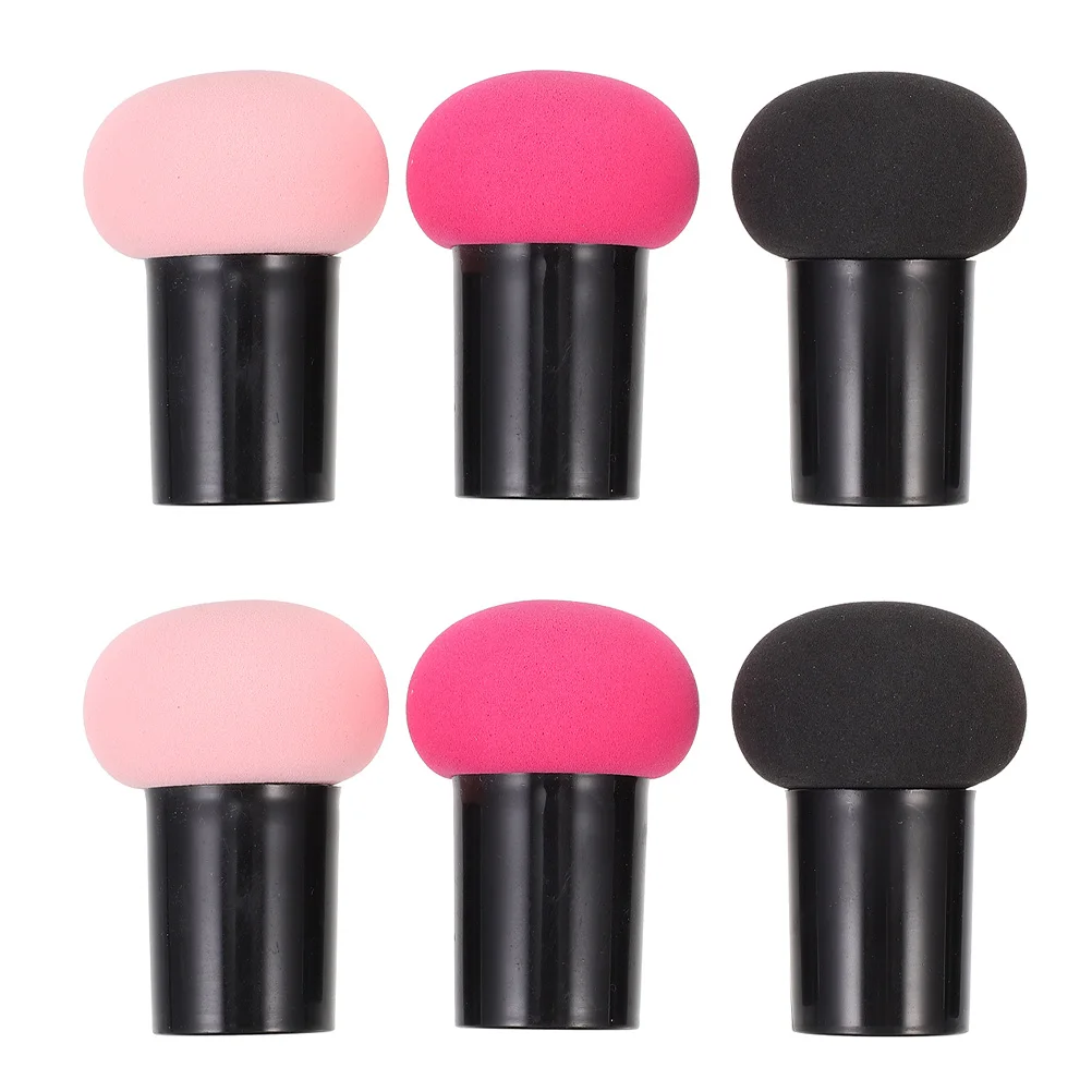 6 stücke Trocken Nass Pilz Make-Up Foundation Puderquaste Langlebige Weiche Werkzeuge Für Frauen Mädchen Make-Up Zubehör