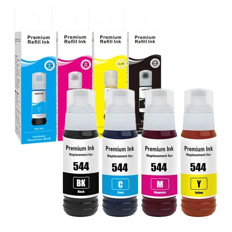 Kit de recharge de bouteille d\'encre pour imprimante Epson, 3U 544, L1110, L1210, L1250, L3560, L3110, L3150, L3250, L3buley, L3260, L5190, L5290,