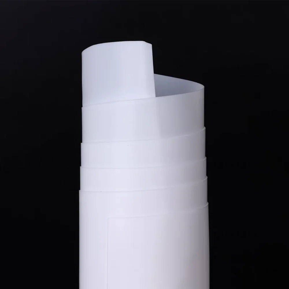 0.3mm 0.5mm 1mm dik 500x500mm Witte PTFE Film Hoge Sterkte Temperatuur PTFE Vel dikte Vellen folie