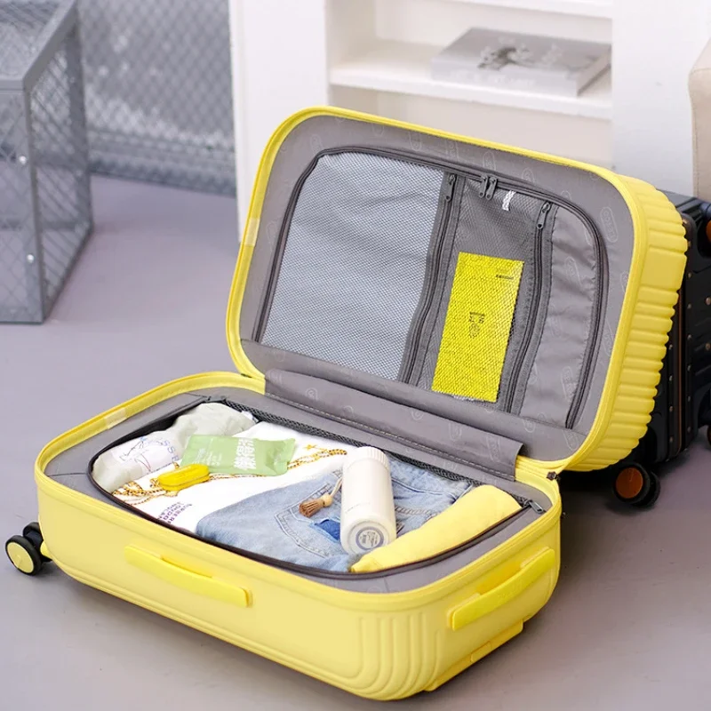 Rolling Luggage Case 20 24 26 Inch Drop Resistant Suitcase Lightweight Small Password Box Trolley Travel Luggage Gift Box