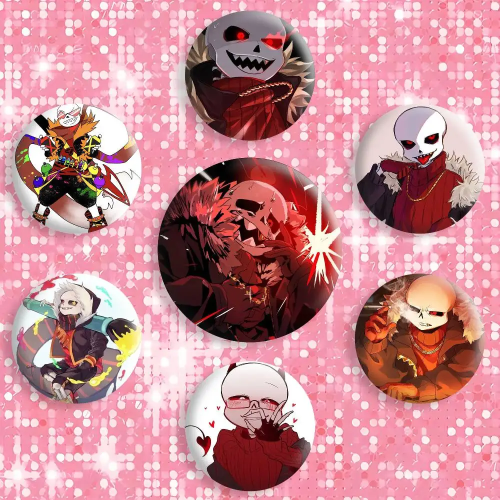 Fell Ink Sans U-Undertale Button Pins Backpack Clothing Decor Brooch Badge Jewelry Gifts for Kids