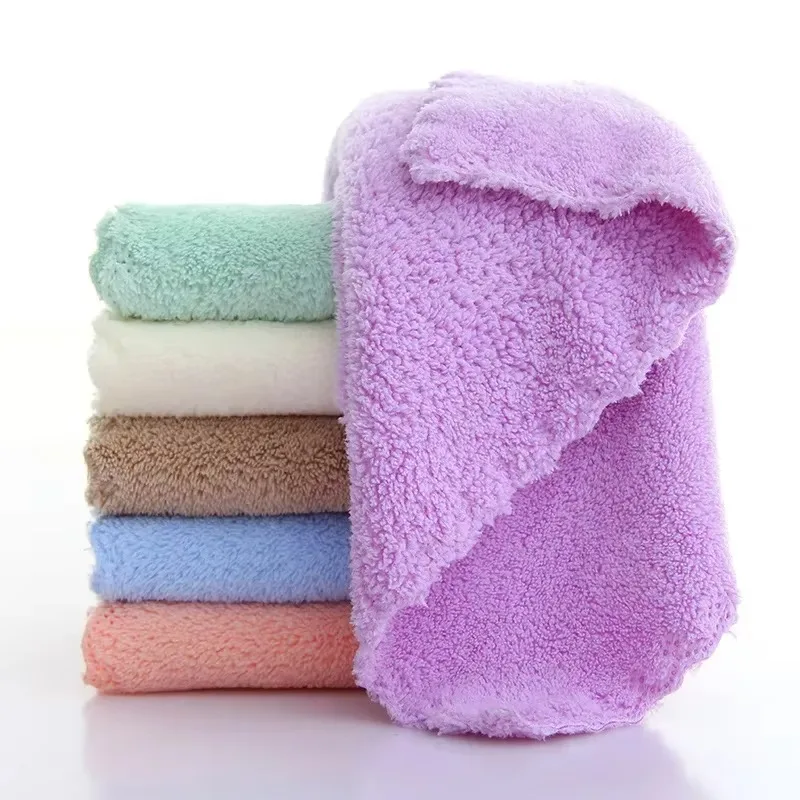 

1/3/5 шт. полотенце из кораллового флиса, мягкие сухие волосы, водопоглощающее полотенце для чистки посуды, ванная комната, спа-полотенце для тела, плавательное полотенце