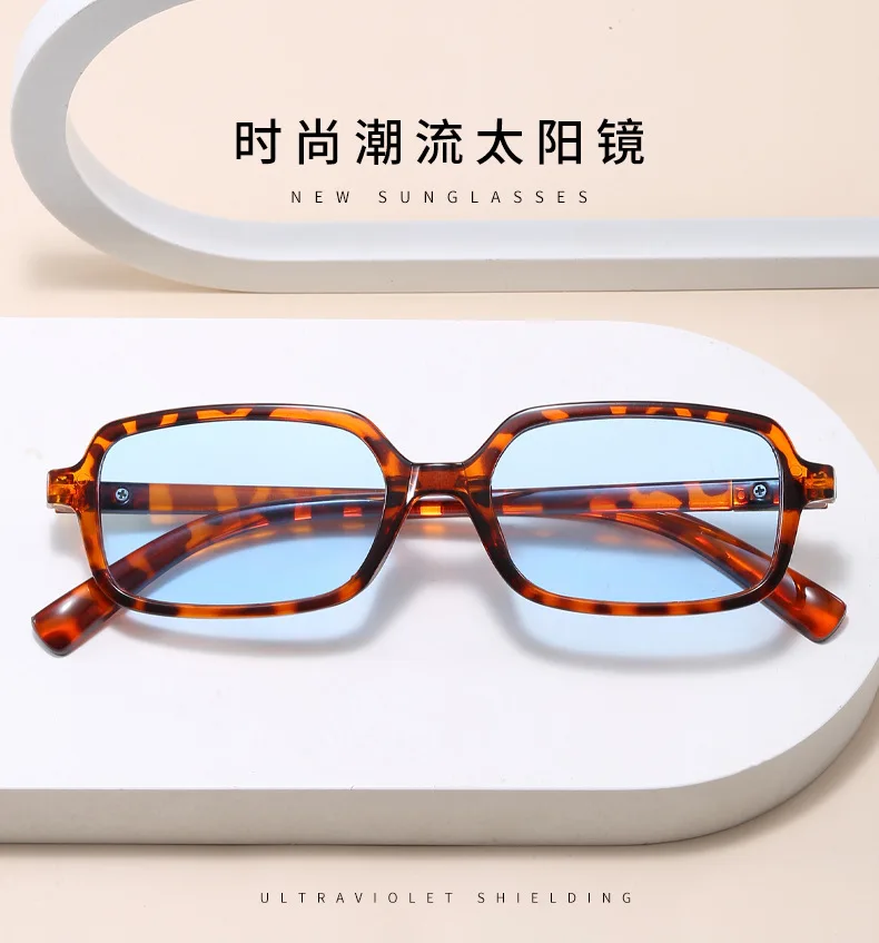 Luxuriöse Rechteck Sonnenbrille Frauen Oval Vintage Marke Designer Quadrat Sonnenbrille Männer Shades Weibliche Brillen – Detail 1