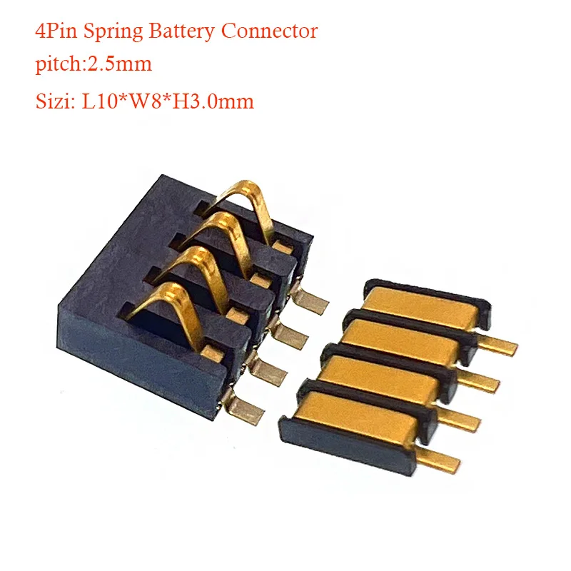 10PCS 4Pin Battery Power Discharge Connector Pitch 2.5MM Male or Female For Battery Base/Plate Replacment with a point
