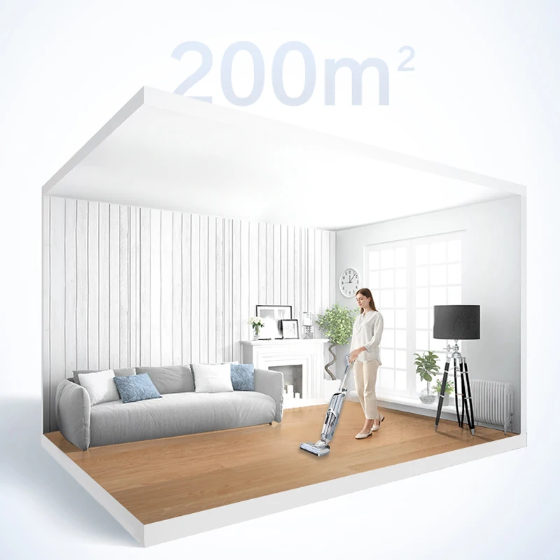 2021 친환경 무선 충전식 바닥 청소기, 무선 진공 물걸레 청소기 (습식 및 건식 모드)