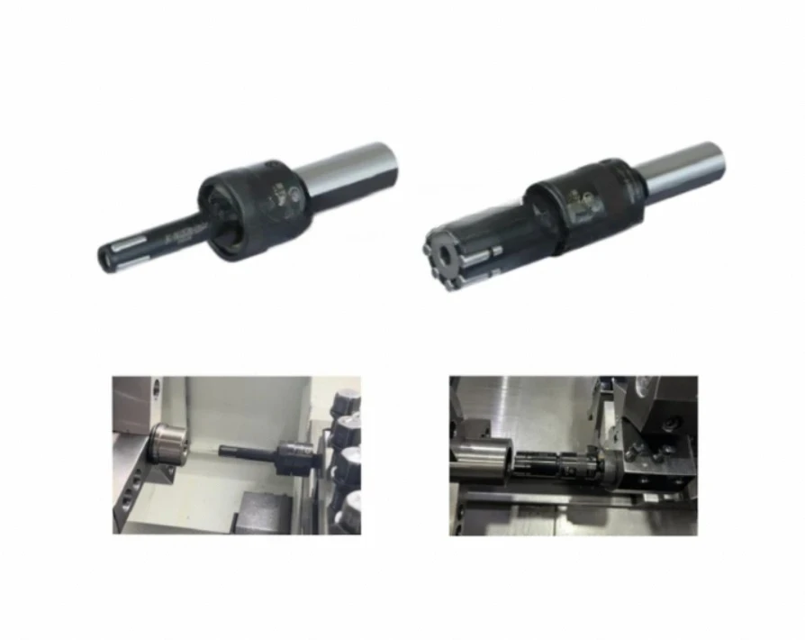 Utensile da taglio per estrusione con utensile per lucidatura rotante con gambo conico dritto per lucidatura a specchio con foro interno