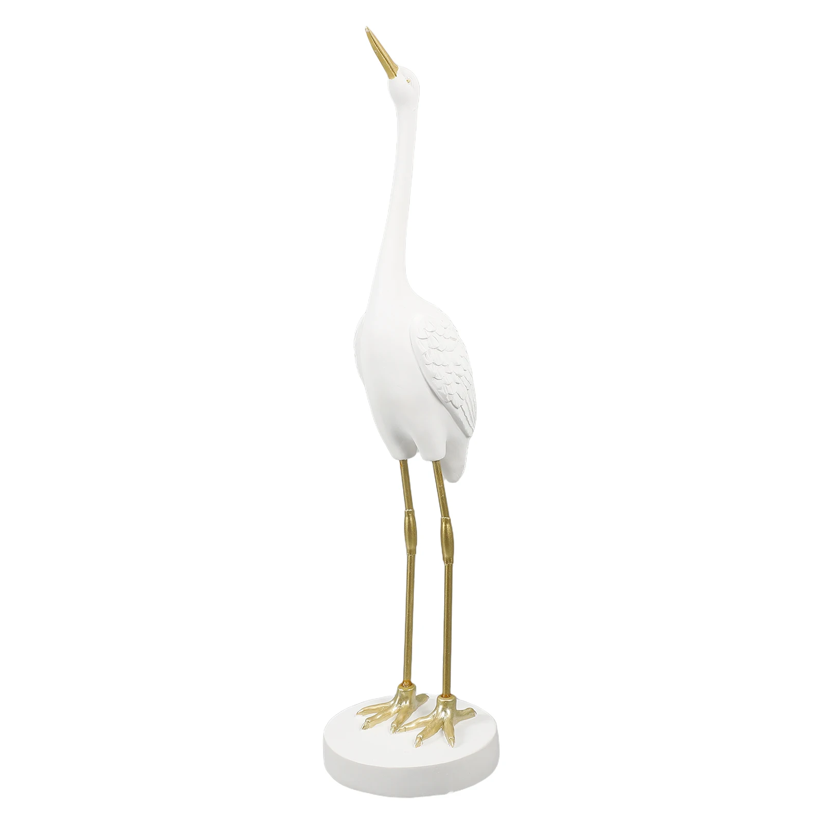 

Crane nament Red crowned Crane Decor Delicate Resin Crafts Stylish Household Animal Decorative Piece Home Office Gift Miniature