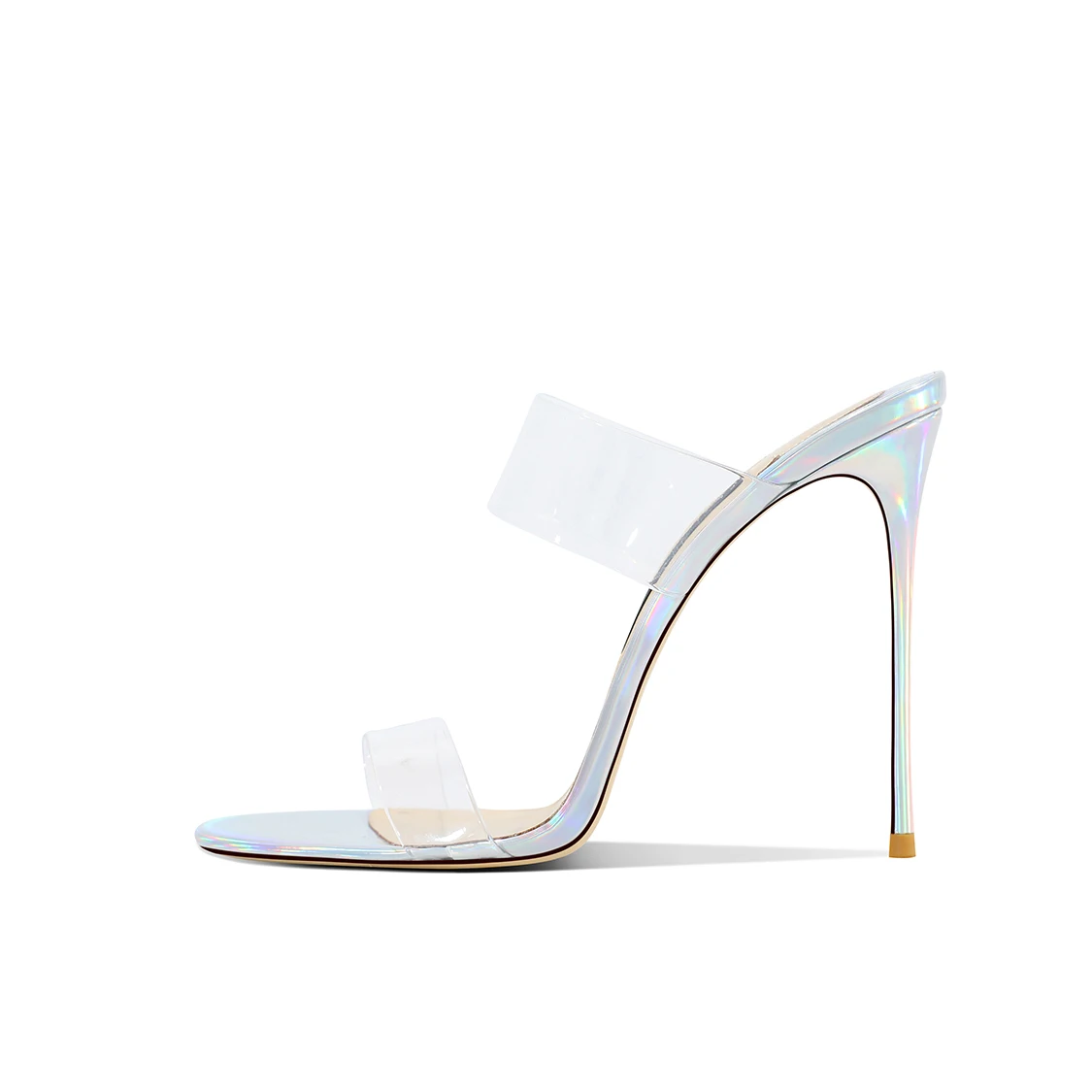 Pink Summer New Fashionable Open Toed Sandals High Heels Women's Fine Heels Sharp Pointed Design Sensation Cool Slippers image 6