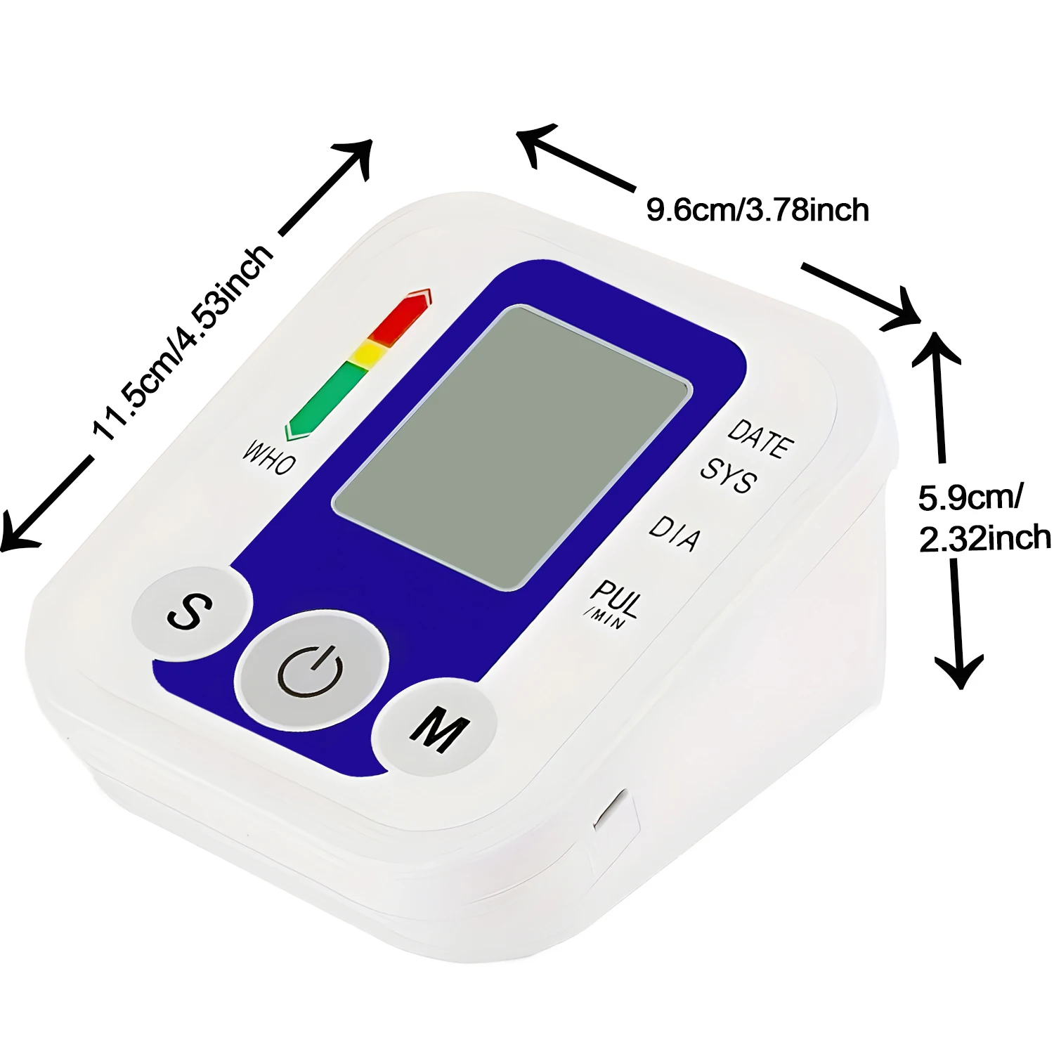 Blood Pressure Monitor Upper Arm Automatic Tonometer Digital Blood Pressure Meter BP Medical Sphygmomanometer Pulse With USB