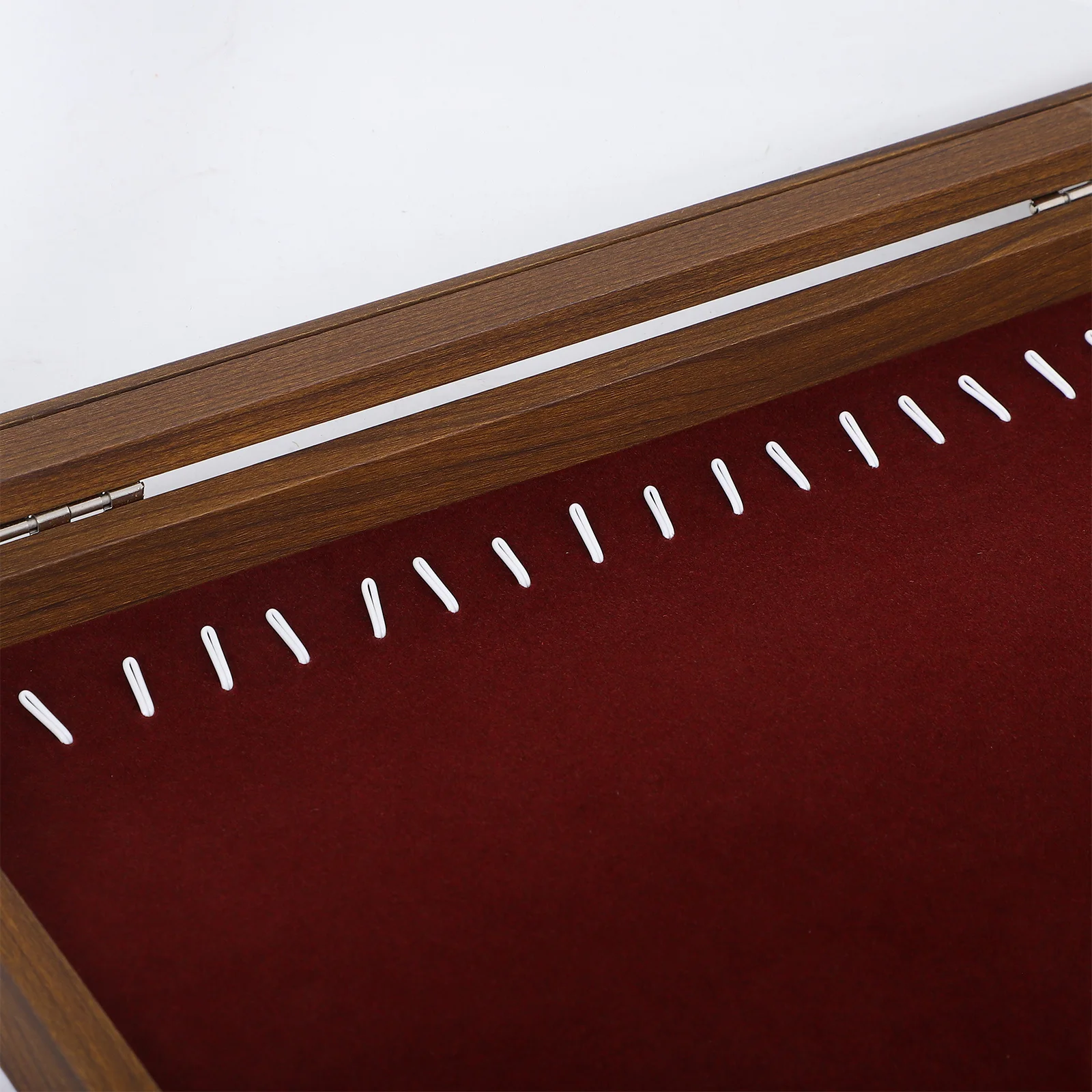 Wood Necklace Display Box Lined Jewelry Organizer Clear Window Necklace Storage Case Earring Holder Jewelry Organizer Gift Women