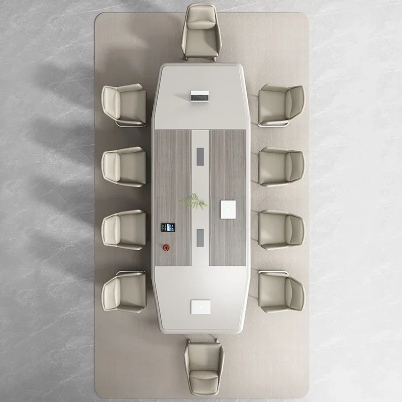 

Premium Practical The conference table is simple and modern, and large light luxury combination is a long