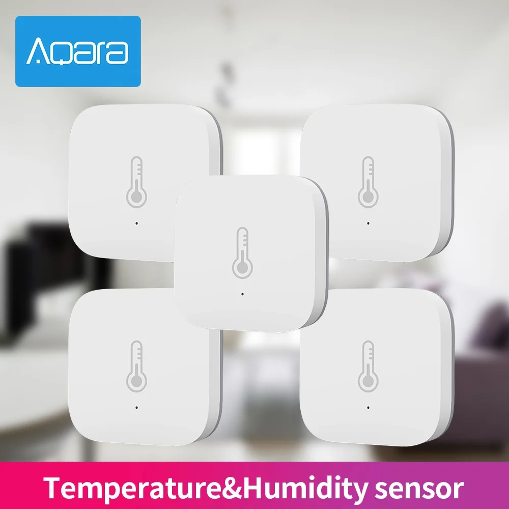 Aqara Temperature Sensor Smart Air Pressure Humidity Environment Sensor Smart Control Zigbee Connection For Xiaomi APP Mi Home