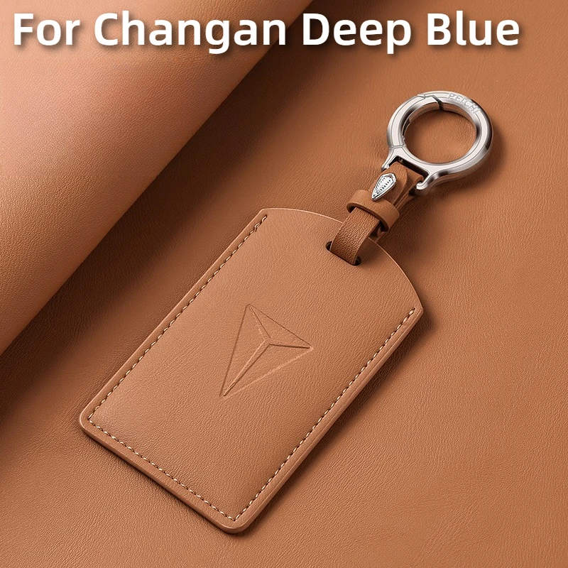 

Fit For Changan Deep Blue SL03 S7 Car Key Card Holder NFC Smart Card Case Suede Protective Shell