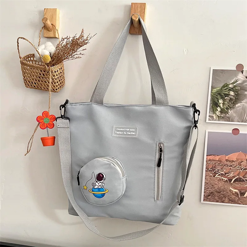 Sac à bandoulière simple de style coréen pour élèves du primaire et du secondaire, petit sac décontracté frais et mignon pour filles