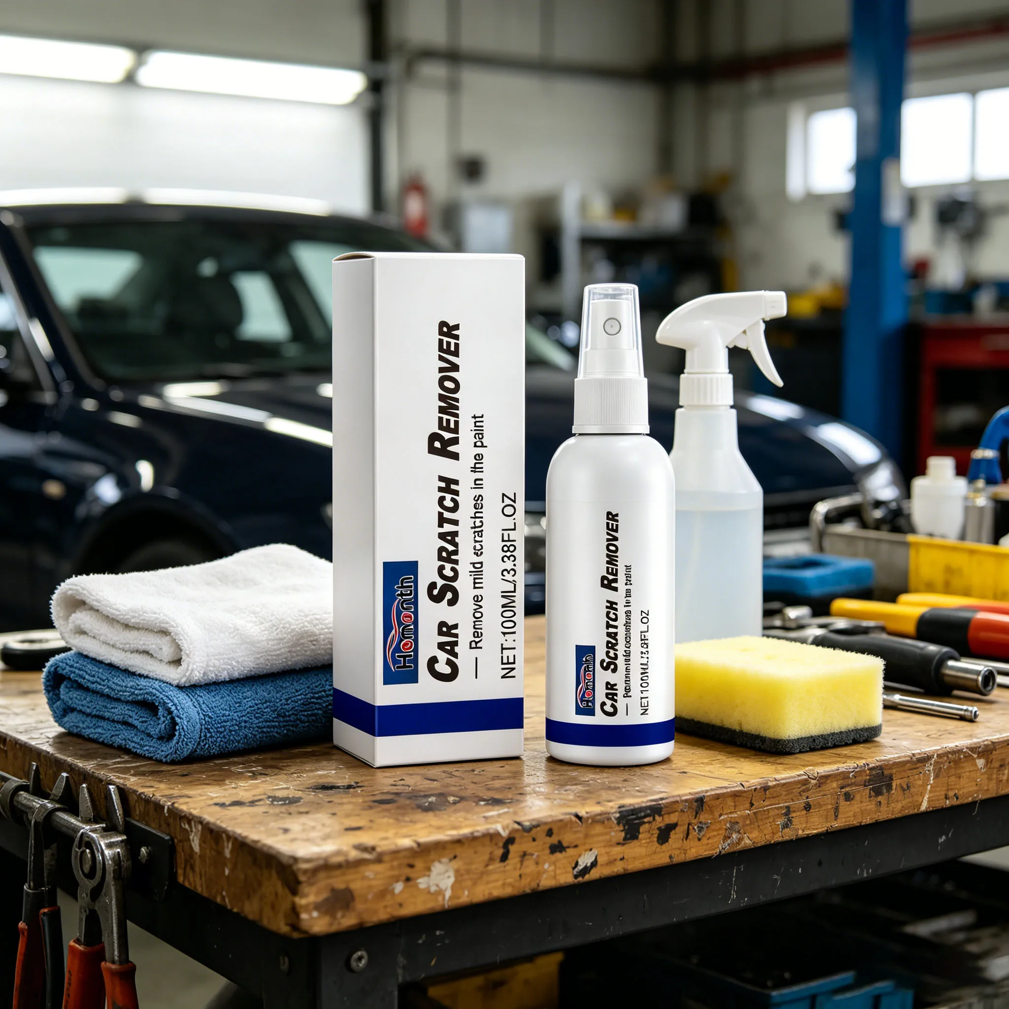 Auto-Kratzer-Entferner-Spray: Lackreparatur, entfernt Wirbelstreifen, stellt die Glätte der Oberfläche wieder her, verbessert die Schmutzabweisung – Detail 5
