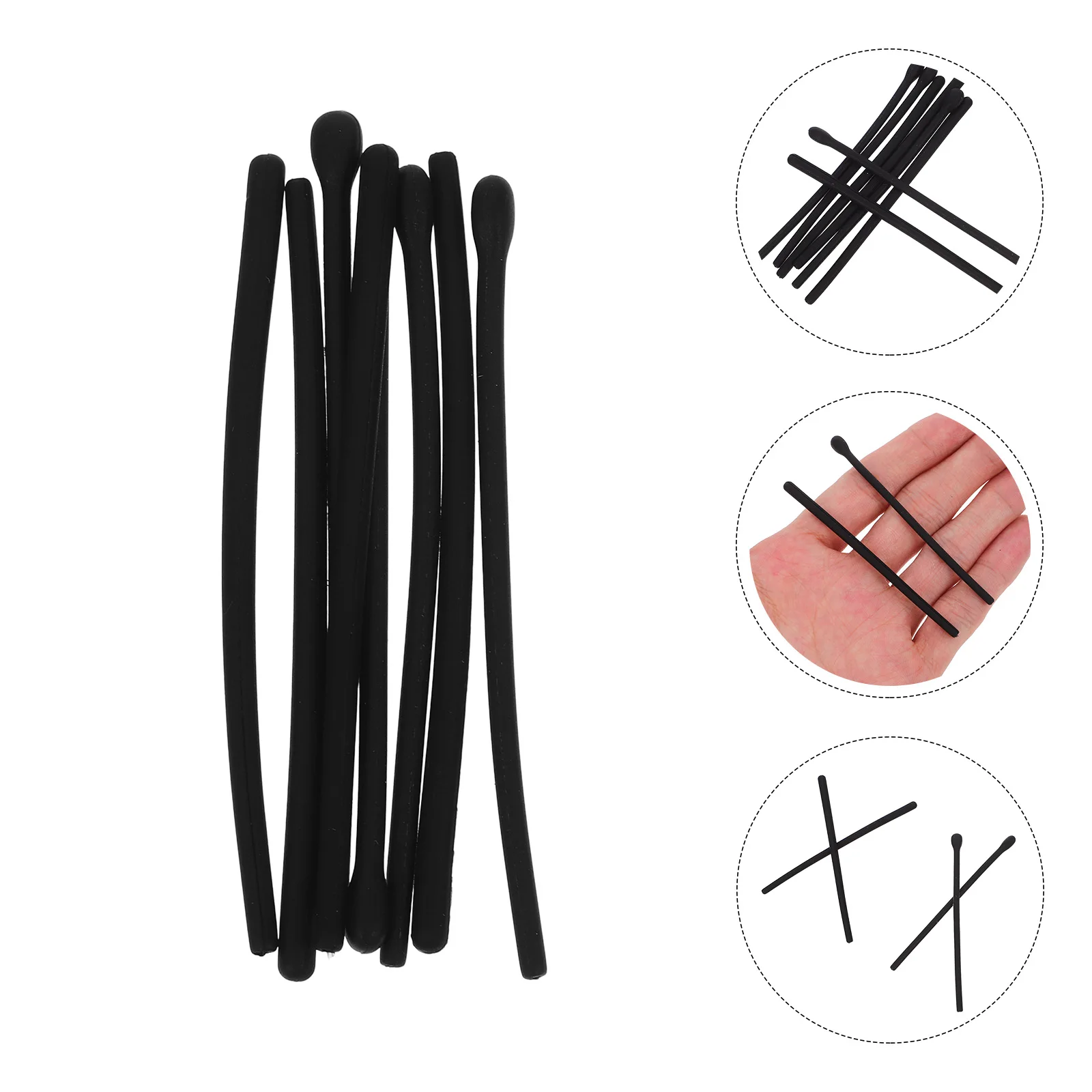 Silicone Eyeglass Temple Covers Anti-Slip Soft Skin-Friendly Arm Tips Protective Sleeves for Daily Sports Travel