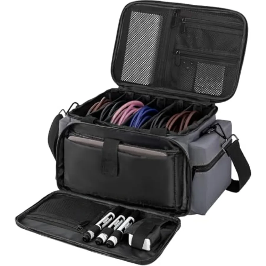 

Сумка для кабелей и аксессуаров с отстегивающимися разделителями для DJ-оборудования и звуковых инструментов