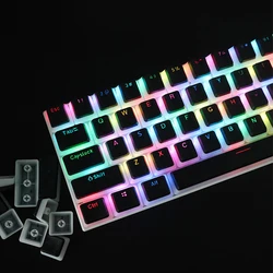 Teclas de pudín PBT de 104 teclas, inyección de dos colores, perfil OEM, teclas DIY para teclado mecánico para juegos Gateron Cherry MX Switch