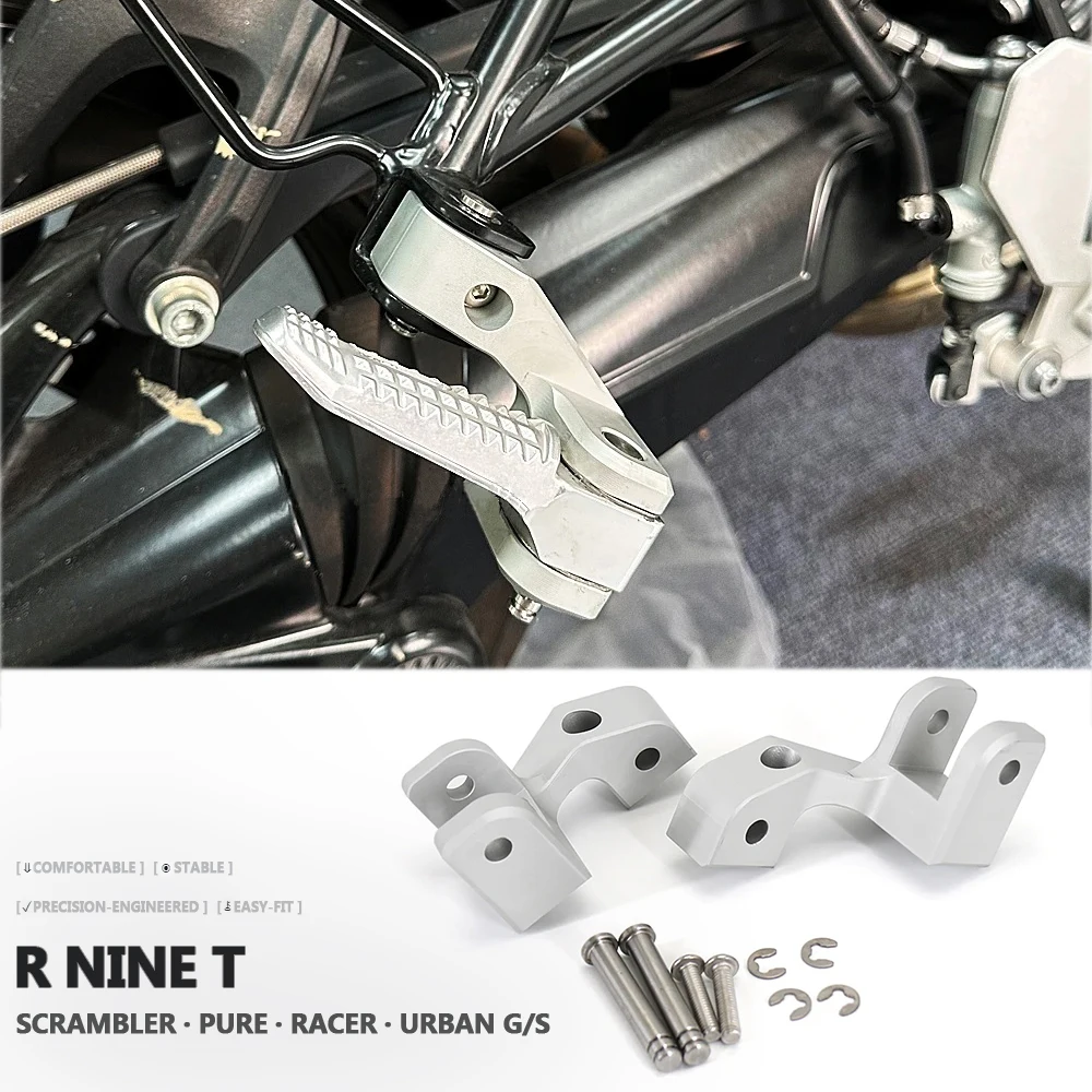 

Foot Peg Lowering Kit For BMW RNINET R NineT R9T Rninet Pure Scrambler Urban GS Motorcycle Accessories Footrest Relocation Kit