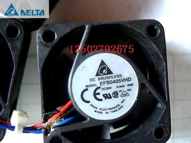 

Для delta EFB0405VHD EFB0405VHD-R00 4 см 4020 40*40*20 мм DC5V 0.50A 3-P серверный инвертор Охлаждающий вентилятор