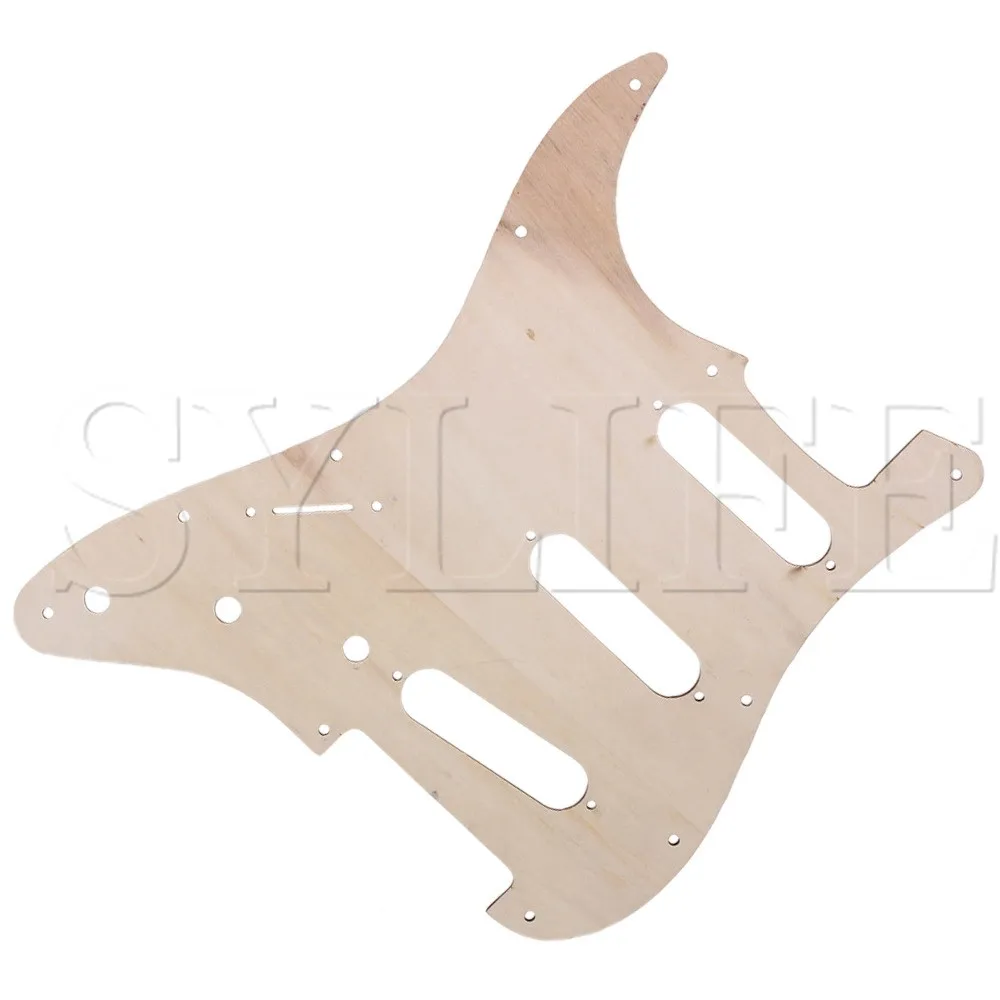 28.2x22.5cm Wood Flower Pattern SSS Guitar Pickguard Replacement