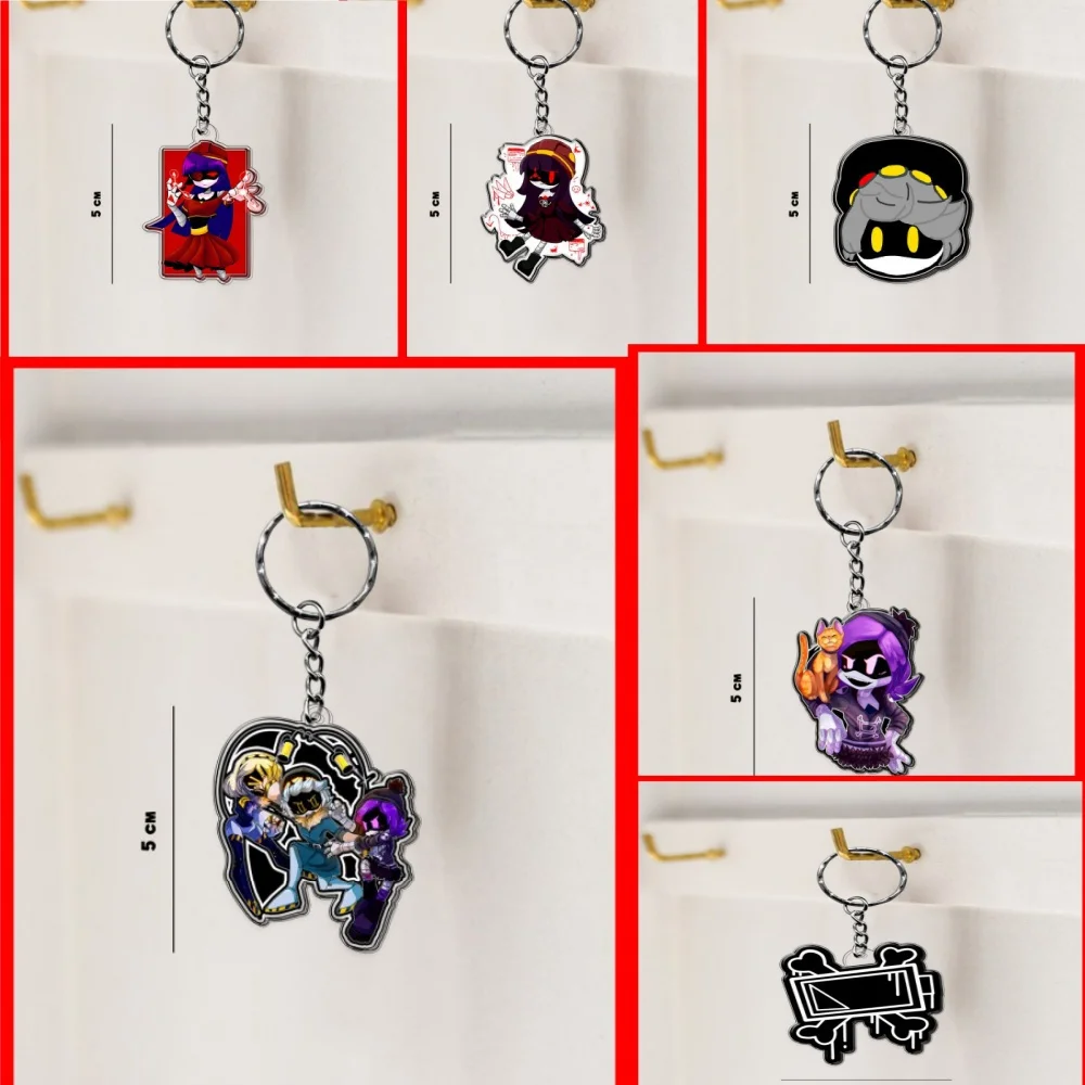 Porte-Clés en Acrylique de Dessin Animé Kawaii, Accessoires Pendentif, Tueurs Doux, Petits Jouets de Robot, Meurtres, Drones, GirlToys, 6cm