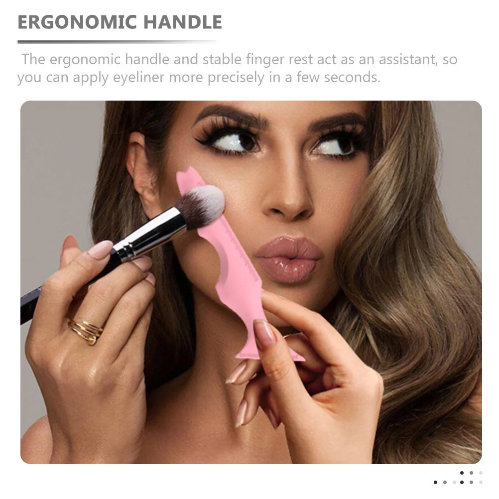 2 pezzi riutilizzabili strumento guida trucco eyeliner stencil ombretto in silicone righello labbra aiuto per trucco perfetto stencil eyeliner