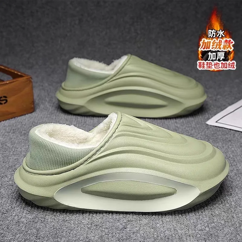 

Зимнее тепло с бархатным толстым дном, мужская одежда для дома и снаружи, противоскользящая водонепроницаемая зимняя сумка для пар и хлопковая обувь