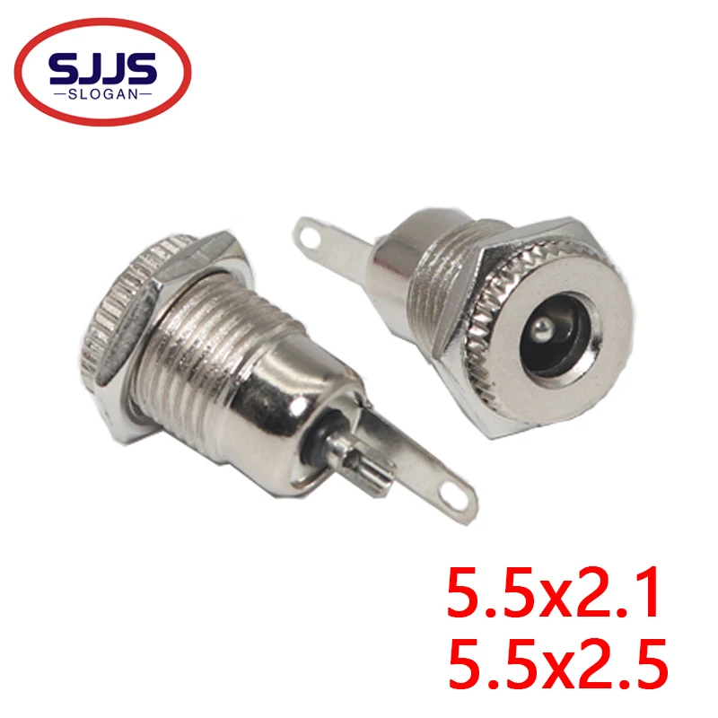 【10-2PCS】DC099 5.5x2.5mm 5.5x2.1mm DC Power Jack Socket Connector 5.5x 2.1mm 5.5x 2.5mm  DC Power Plug