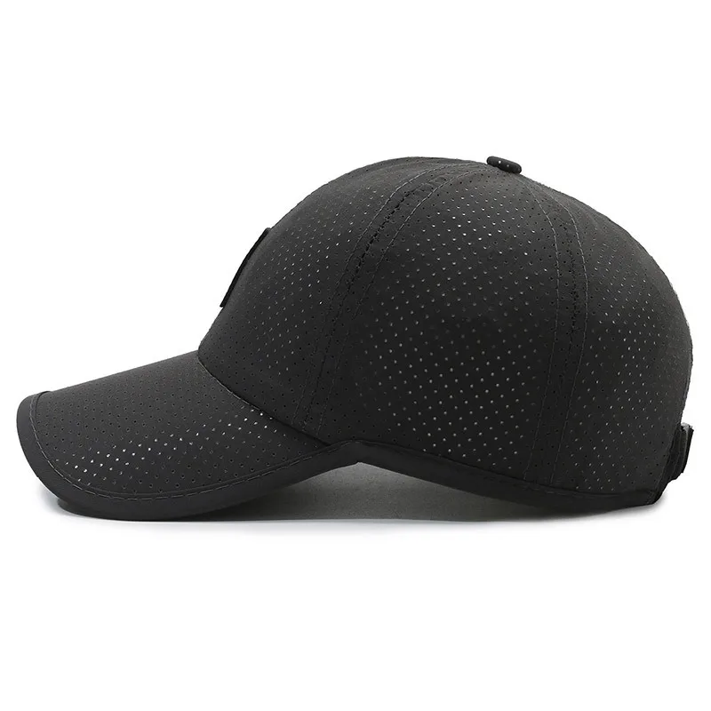 New Quick-Drying Men Mesh Baseball Caps Spring Summer Male Breathable Snapback Hats Black Sport Dad Fishing Hats Cap For Men