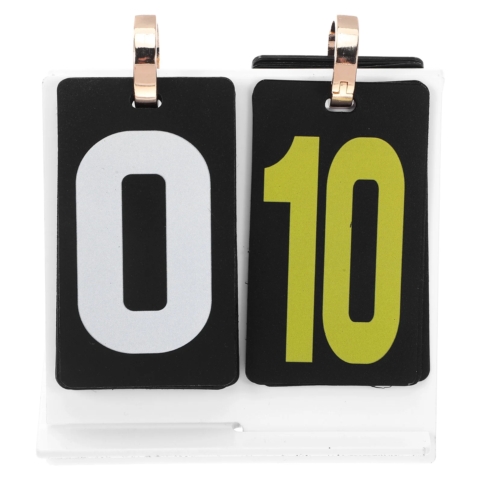 

Flip Scoreboard Manual Score Keeper 2-Digital Large Number Display for Card Games Competition Tabletop Score Counter