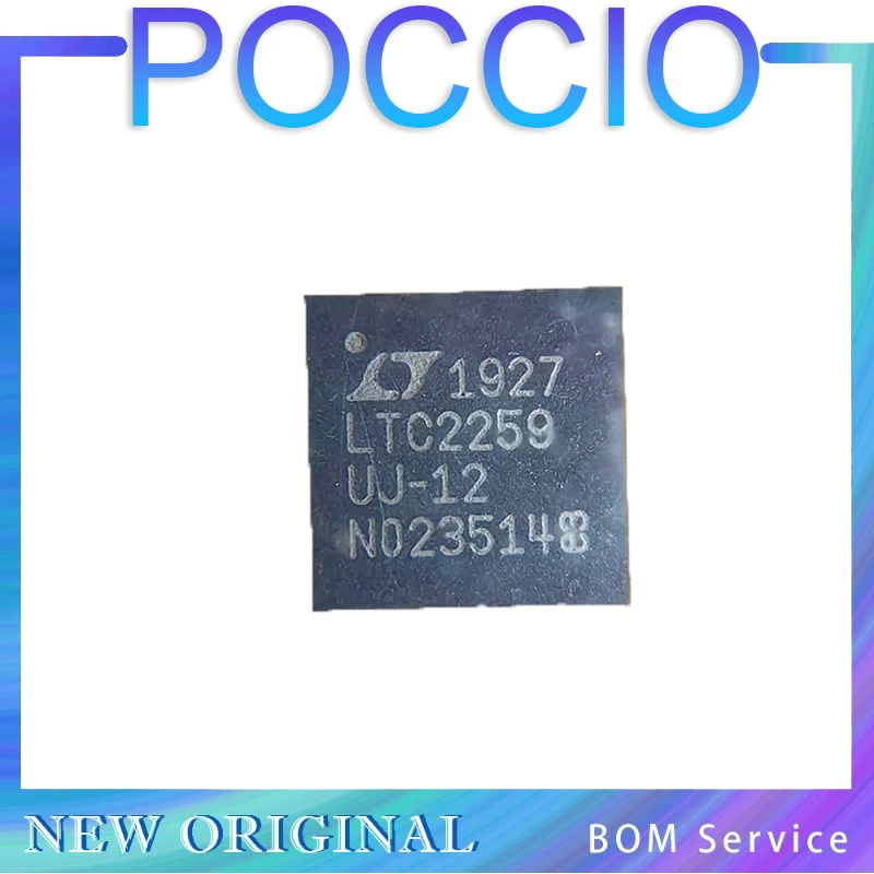 

LTC2259CUJ-12 LTC2259IUJ-12 LTC2259CUJ-14 LTC2259IUJ-14 LTC2259 — АЦП со сверхнизкой мощностью 80 Мбит/с, 1,8 В