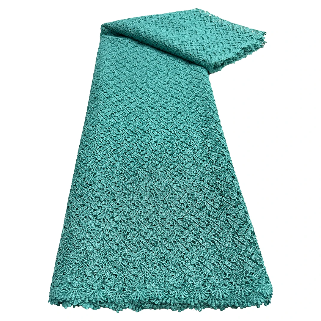 

Nigerian Water Soluble Lace Fabric 2025 African Style Fabric For Women Evening Party Dresses 5 YARDS Tissue Cord Lace Fabric
