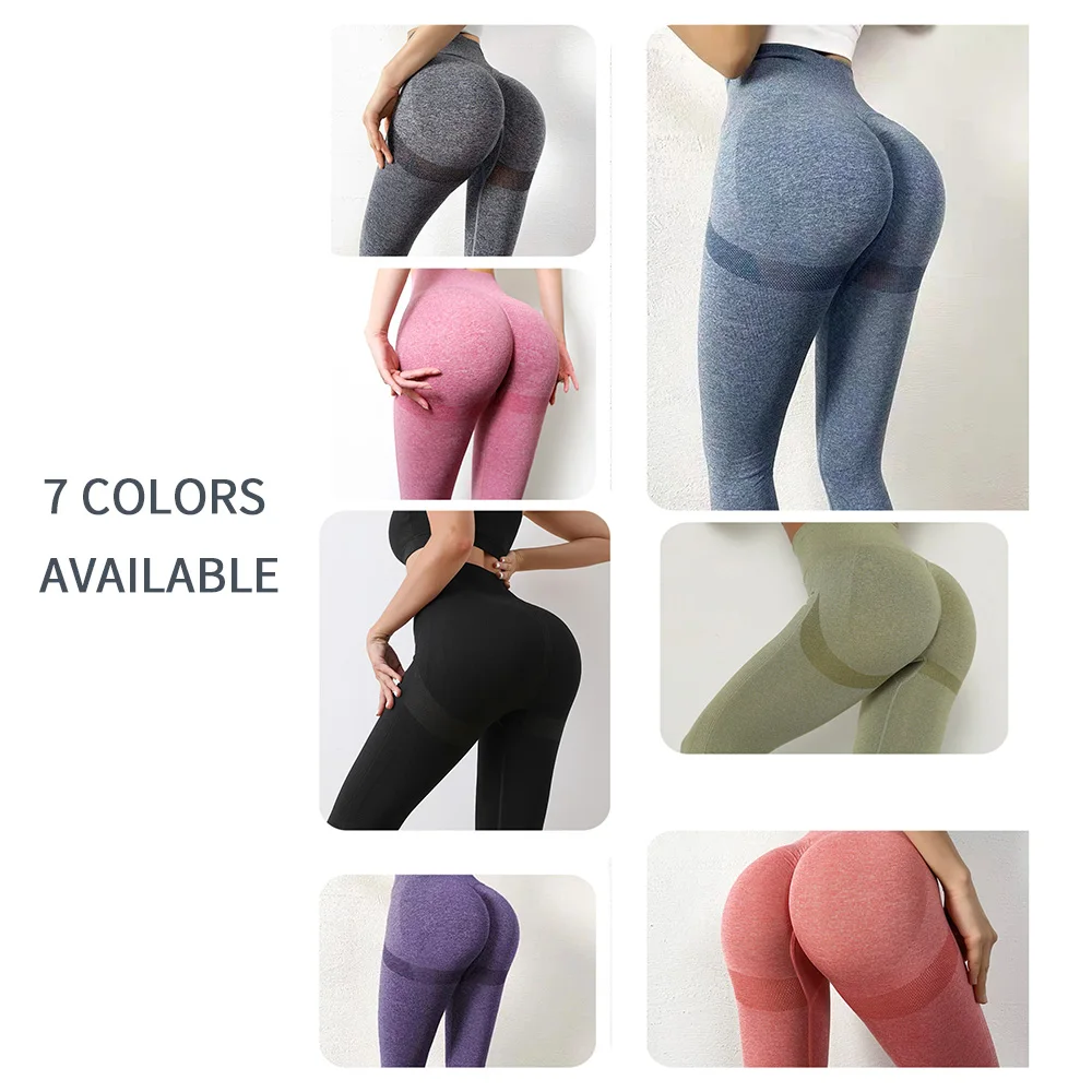 Yoga Pants Women Seamless Compression Work Out Leggings Tummy Control High Waisted Women\'s Running Athletic Gym Workout Clothes