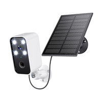 WiFi Outdoor Camera with Solar Panel 1920*1080 Battery Security Cameras Motion Detection Night Vision Alexa Only Event Recording