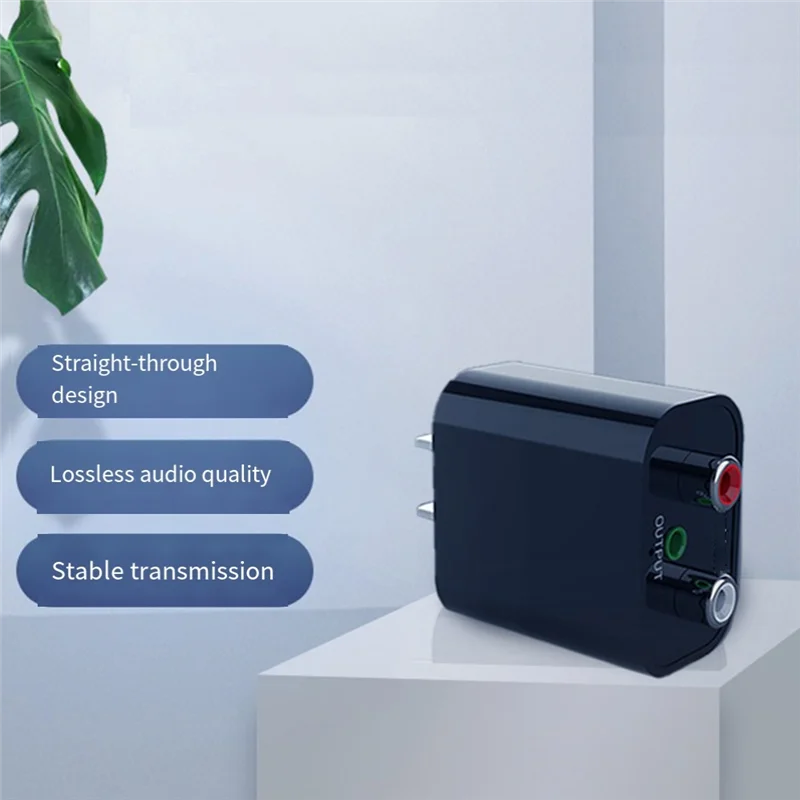 BTLIFE-Receptor Bluetooth Conversión de audio Caja de audio Transmisor de video de computadora Enchufe estadounidense