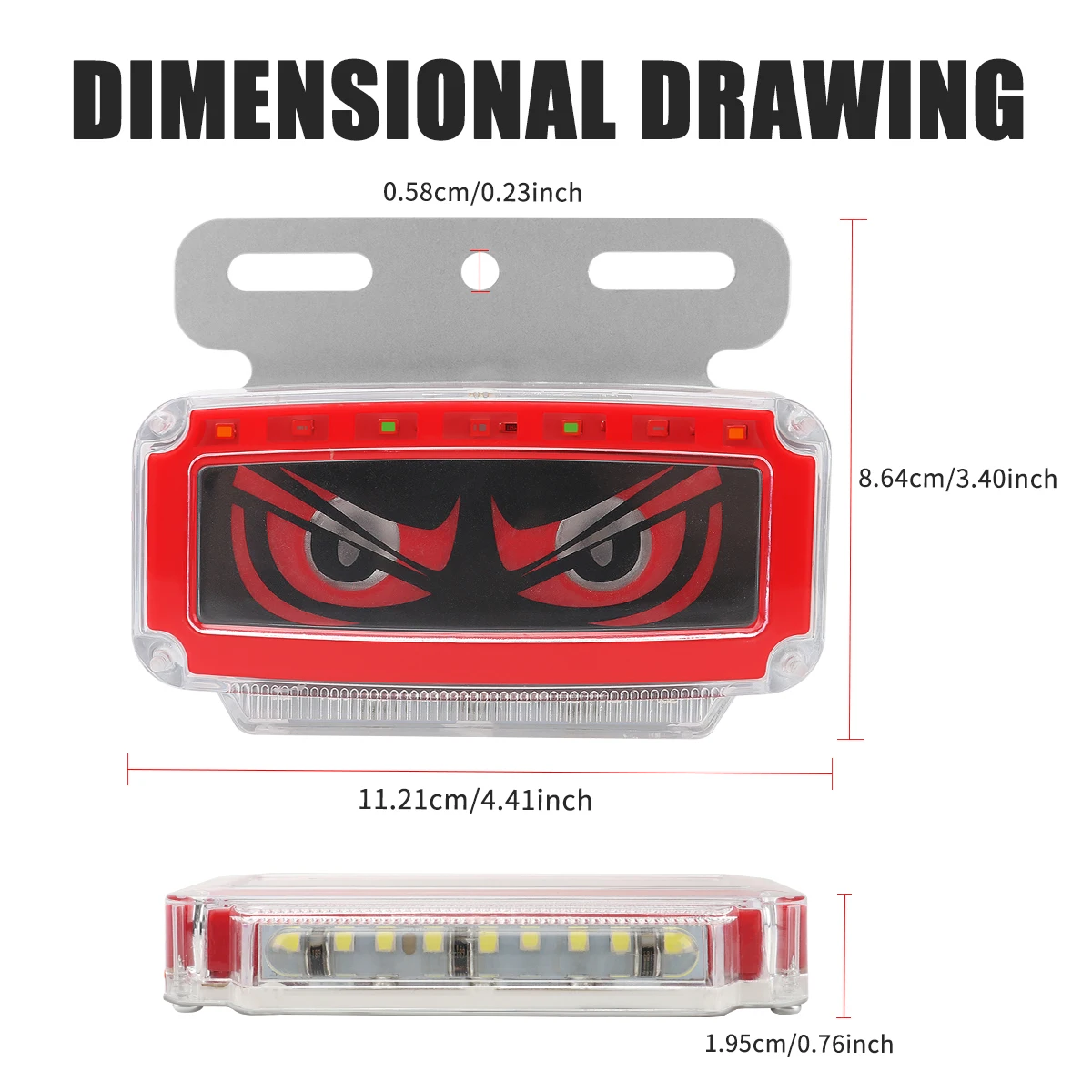 Luci di posizione laterali per occhi RGB 12V-24V LED per camion con luci di posizione laterali ad effetto dinamico Luce per camion di sicurezza di guida Lampada ultra luminosa