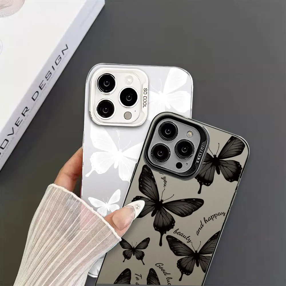 For Tecno Camon 20 20 Pro 4G 5G Pop 7 8 Case Soft Silicone IMD Colorful Butterfly Phone Case For Tecno Pop 7 Pro Itel P55 Cover