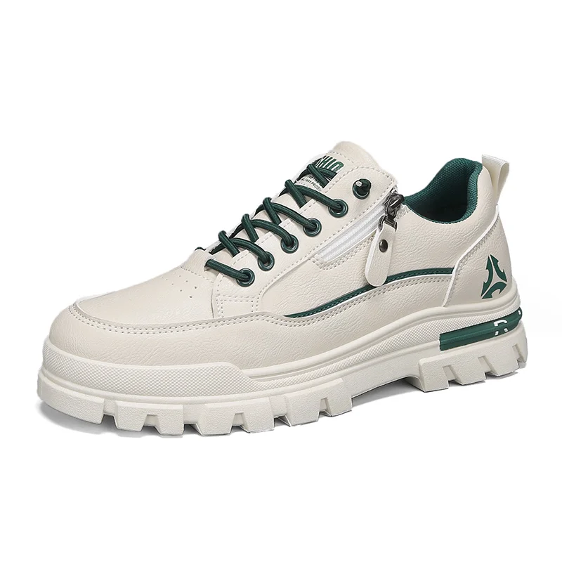 

Men's motorcycle seasonal trend new minimalist style low cut workwear casual shoes