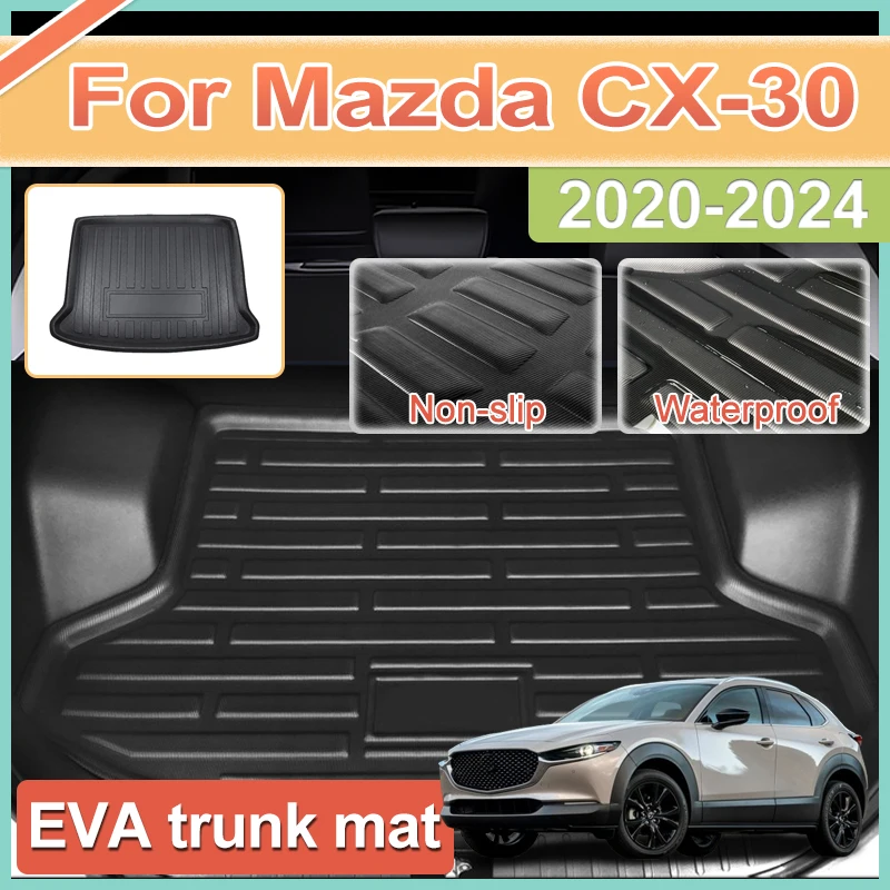 

For Mazda CX-30 Accessories 2023~2020 2024 CX 30 CX30 Car Trunk Mat EVA Material Waterproof Protect Anti-Slip Storage Luggage